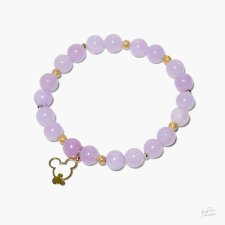 Unikatowa Bransoletka Damska z Kamieni Naturalnych Jadeit i srebra 925