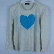 ImPulse sweter z serduszkiem ecru / 1 - S