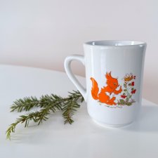 Kubek kolekcjonerski z wiewiórką, Lubiana, PRL