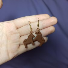 Kolczyki z gliny polimerowej koniki
