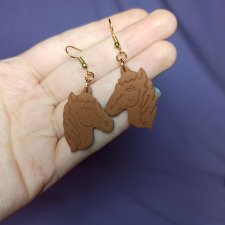 Kolczyki z gliny polimerowej koniki