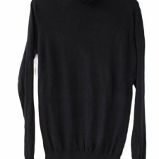 Czarny golf bawełniany vintage