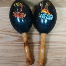 Hiszpańskie marakasy vintage