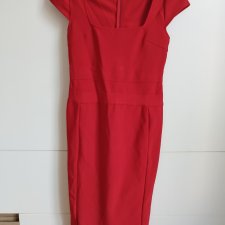 Sosandar czerowona sukienka dopasowana święta holiday sexy