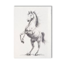 Grafika ręcznie malowana "Koń"