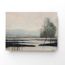 Zima-praca wykonana pastelami