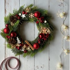 Bożonarodzeniowy wianek na drzwi, wielosezonowy