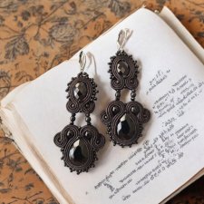 KOLCZYKI SUTASZ BAROCCO BLACK