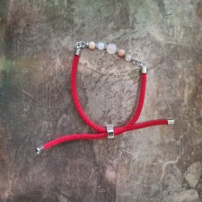 Bransoletka awenturyn brzoskwiniowy regulowana