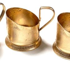 Koszyczki do szklanek PRL vintage 3szt