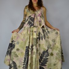 Barwiona roślinami Spódnica Malinowa Polana