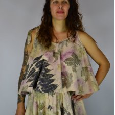 Barwiona roślinami Bluzka Malinowa Polana