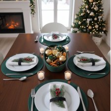 Zestaw podkładek na stół ze sznurka rękodzieło na prezent Ps28