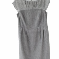 Sukienka biurowa wełna elegancka vintage Monnari podszewka 44