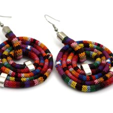 KOLCZYKI ETNICZNE BOHO MONTEZUME RONDE