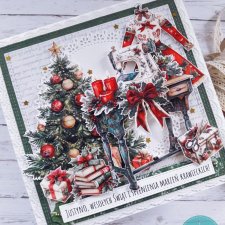 Kartka świąteczno-urodzinowa dla krawcowej, personalizacja