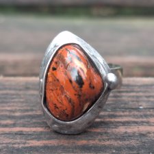 Jaspis - pierścionek regulowany