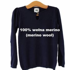 exclusive 100% merino wool sweater Blu