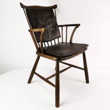 Designerskie krzesło , Fredericia Stolefabrik, proj. Borge Mogensen, Dania, lata 50.