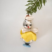 Aniołek, zawieszka choinkowa ręcznie wykonana