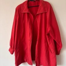 Ocieplana pikowana czerwona kurtka 4XL / 48 / 20·Bardzo dobry·CM