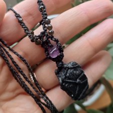 Naszyjnik z czarnym turmalinem