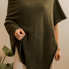 ponczo z wełną XS/S