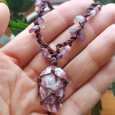 Naszyjnik z różowym turmalinem