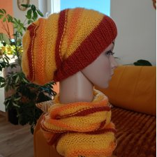 Komplet czapka i komin