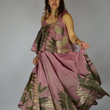 Barwiona roślinami Spódnica Malinowa Rozkosz