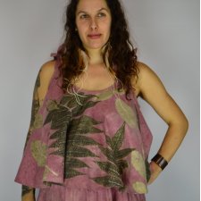 Barwiona roślinami Bluzka Malinowa Rozkosz