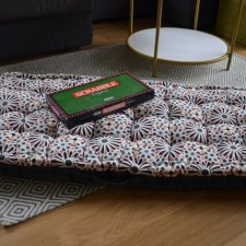 materac w stylu boho na balkon do salonu siedzisko