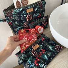 Kosmetyczki świąteczne - komplet 3