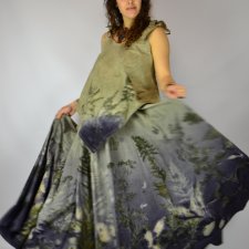 Barwiona roślinami Spódnica Nimfa z Głębin 5