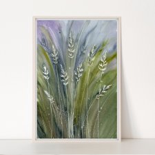 Oryginalna akwarela A4. Łąka