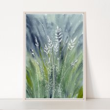 Oryginalna akwarela A4. Łąka