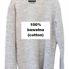 Sweter bawełniany vintage melanż Minimum 100% bawełna