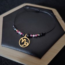 Bransoletka Zodiakalna Koziorożec - wersja ze złotem