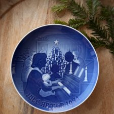 Talerz świąteczny 1971, B&G, Made in Denmark