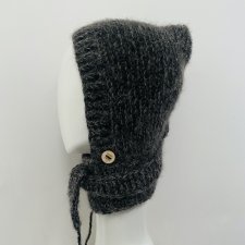 Balaclava kominiarka kaptur zamiast czapki merino alpaca jedwab