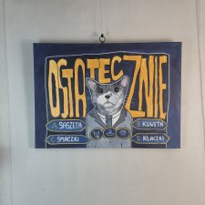 Obraz - KOT - "Hubert Ostateczny" 50x70