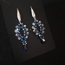 Kolczyki "Montana Vitrail" - Wiszące, Lekkie Kolczyki z kryształków i Koralików