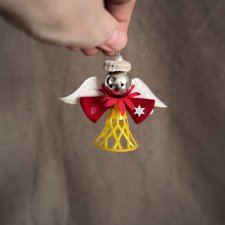 Aniołek, zawieszka choinkowa, II połowa XX w.