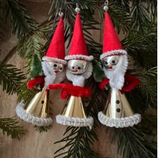 Mikołaj, zawieszka choinkowa, II połowa XX w.