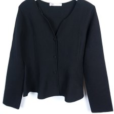 Zara dzianinowy rozpinany sweter / L