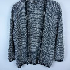 Jaeger sweter damski narzutka z jedwabiem / XL