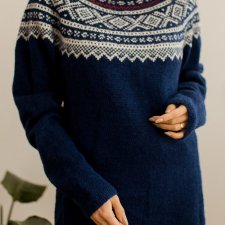sweter w norweskie wzory S