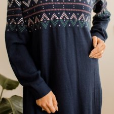 granatowa sukienka XL