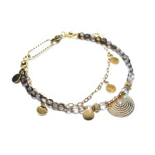 Kwarc dymny ombre vol. 5 /16.07.25 - bransoletka - Szlachetna kolekcja