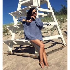 SWETER OVERSIZE BABY BLUE